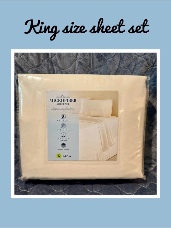 Home Classics Other - King 4pc Microfiber Sheet Set